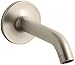 KOHLER K-14426-BV Purist Wall-Mount Non-Diverter Bath Spout, 35-Degree, Vibrant Brushed Bronze