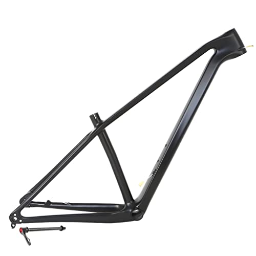 Mountain Bikes Frame Carbon 27.5 /29er Mountain Bikes XC Frame 15''/17''/19'' Ultralight Disc Brake Bicycles Frame Thru Axle 12x142/148mm Boost,For 27.5/29 Inch Wheels ( Color : Black , Size : 27.5x15