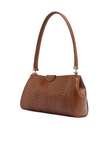 BOLSA SHOULDER MARROM COURO WAVE MÉDIA A 50018 1141 0003 AREZZO - U - MARROM