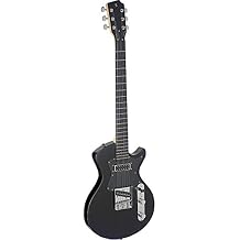 Stagg 6 String Solid-Body Electric Guitar, Right, Full SVY CST BK