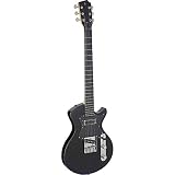 Stagg 6 String Solid-Body Electric Guitar, Right, Full (SVY CST BK)