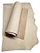 Upon Leather - Veg Tan Leather Scraps 1 pound medium & large pieces | Medium weight 2 mm thick | 4-5 Sq Feet full grain cowhide remnants for crafts & workshop | Easy to tool carve paint dye stamp mold