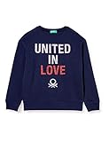 United Colors of Benetton (Z6ERJ) Mädchen Maglia G/c M/l Kapuzenpullover, Peacoat 252, 82