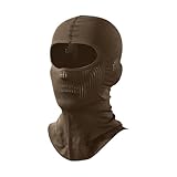 Lightweight Motorcycle Balaclava for Men and Women - Ski Face Mask with Quick-Dry Lining for Skiing, Cycling, Hiking Desert Tan