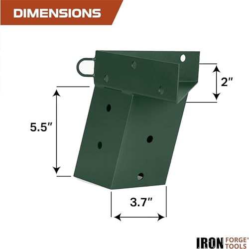 Image of Deer Stand Brackets, 4x4 Powder Coated Steel Elevator Brackets for Outdoor Hunting Platform, Elevated Deer Blinds, Tower Stands, Box Blinds & Treehouse, 4 Pack Includes Mounting Accessories