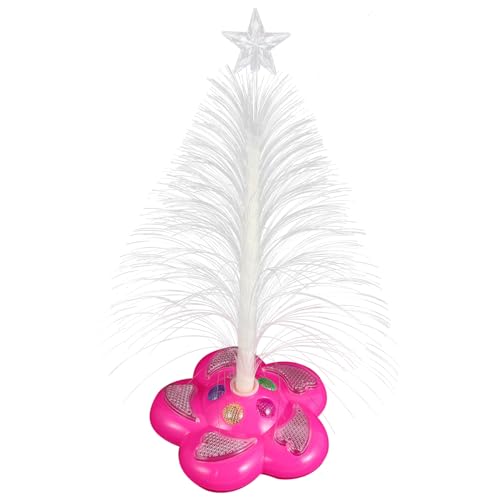 Angoily Pre Optic Christmas Tree Led Twinkling Tree Topper Fiber Optic Lamp Decorative Night Light Home Decor Random Color