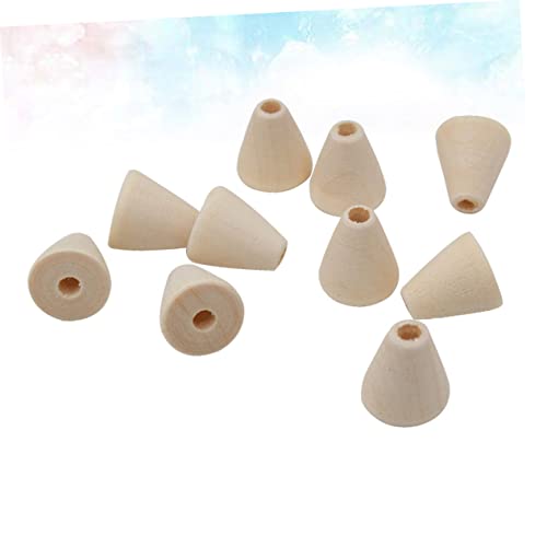 Toyvian 100 Peças De Contas Sem Pintura Joias Para Crianças Artesanato Para Crianças Fabricação De J