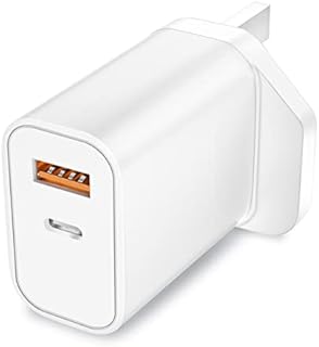 USB Charger, slitinto 30W Wall Charger, Dual Port USB C Charger PD3.0 Fast Charging Adapter for i phone 14/14Pro/13/13 Pro/12/12 Mini/12 Pro/12 Pro Max/11 Pro Max iPad Pro Samsung and more