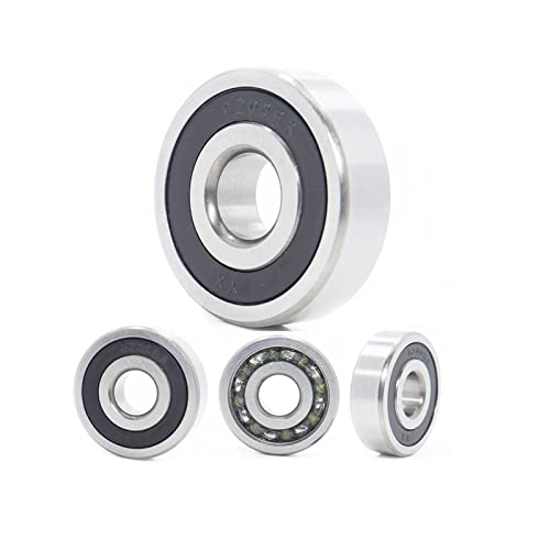 Rodamientos 6200-2RS antigiro áspero para sustitución de soporte BB90 10mm 2
