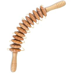 Coriver Masajeador Anticelulitico, 42.5 cm Maderoterapia Rodillo Madera Masaje Celulitis, Anticelulitis Manual Masajeador Rodillo Celulitis, Rodillo Masaje Muscular para Cintura Abdomen Piernas