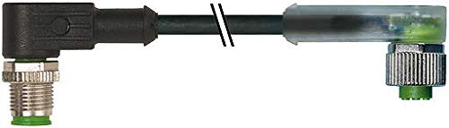 Fiche M12 mâle vers prise femelle M12 avec LED : Amazon.fr: Commerce