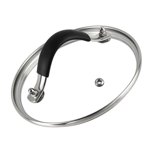 Antrader 5.5 Inch Tempered Glass Lid w/Silicone Handle(ID:5.43"-OD:5.98")
