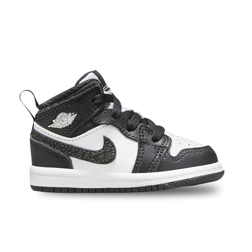Jordan Toddler's 1 Mid SE Panda Elephant Off Noir/Blk-White-Blk (FB9912 001) - 42
