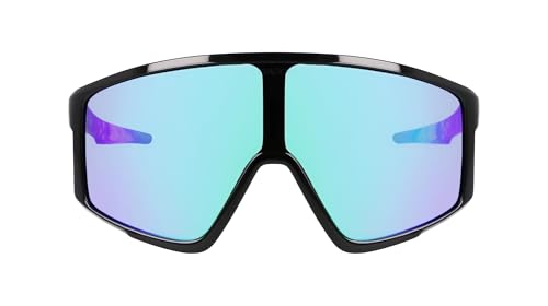 DRAGON Mens Amped Sunglasses Black With Multi With Lumalens Green Ion Lens Einheitsgre