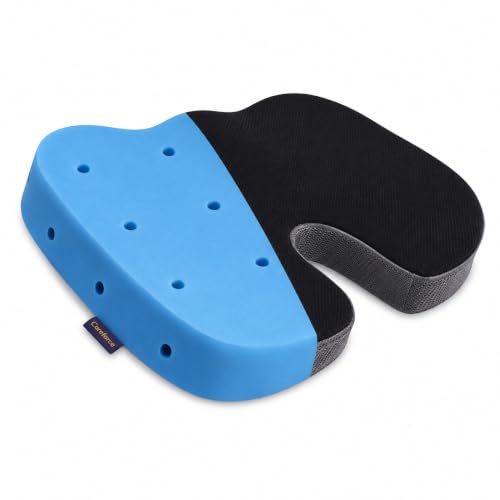 Image of Careforce Orthopedic Coccyx Cushion for Tailbone Pain Gel Car Seats Cushions for Chair Pillow for Sitting Seats Cushion for Car Driving Seat Sitting Pillow Coccyx Seat Cushions for Chair PU+Gel