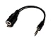 ienza® 3.5mm Female to 2.5mm Male Adapter Cable: Smartphone (or PC Headset with a Single 3.5mm 4 Poles Male Jack) to Cordless Phone Adapter
