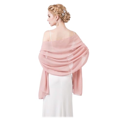 tintoke 180 x 70 cm - Écharpe légère et douce pour femme - En mousseline de soie - Élégante écharpe pour femme - Écharpe élégante - Écharpe de...