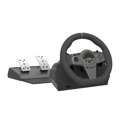 Image of New World GT100V1BK Gaming Racing Wheel Steering Wheel For Xbox Series X & S /Xbox One /PS4 / PS3 /SWITCH /PC 270-degree Newest Hall Sensor technology