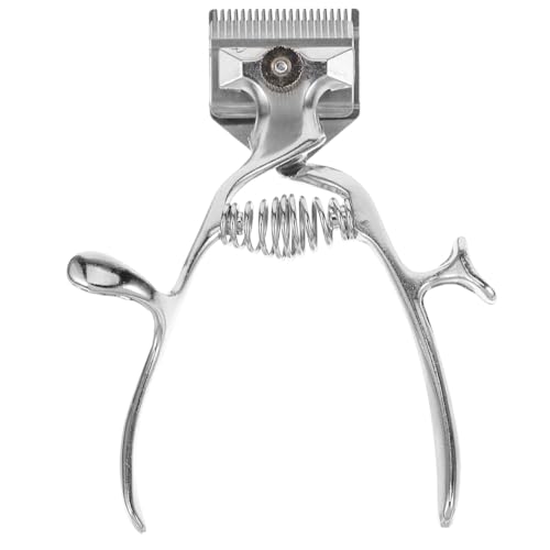 minkissy 3pcs Old Fashion Manual Hair Clipper Trimmer Stainless Steel Handheld Hairdressing Tool for Home and Vintage Non-Electric Grooming Cutter for Men and Pets