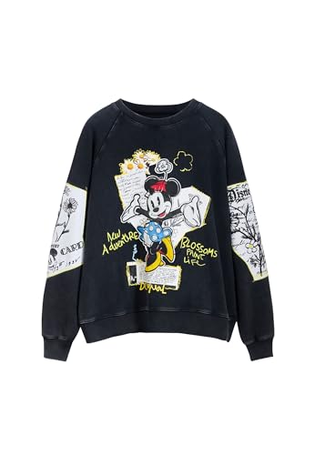 Desigual Sweat Minnie 2000 Black L