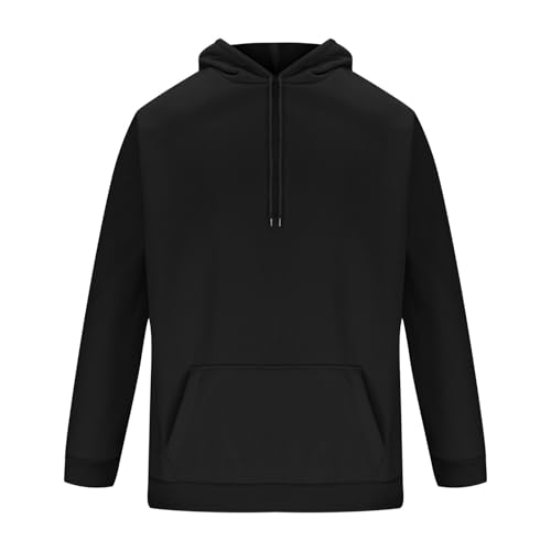 Men's Lightweight Pullover Hoodie Long Sleeve Fleece Sweatshirt with Kangaroo Pocket Trendy Casual Streetwear3