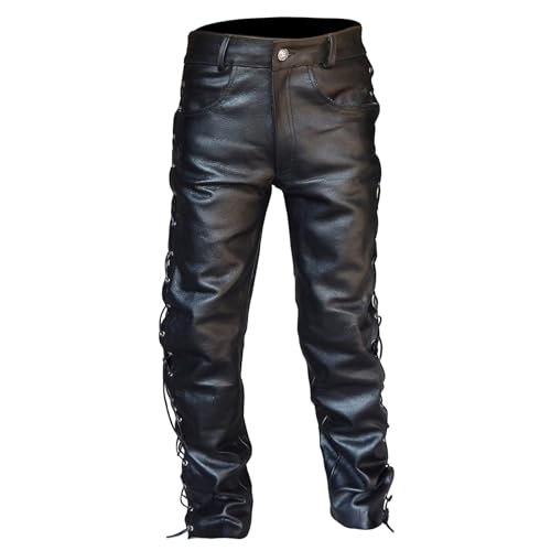 Cargo Sweatpants Mens Faux Leather Pants Halloween Hip Hop Retro Goth Tapered Trousers Cosplay Punk Rock Pants 20253