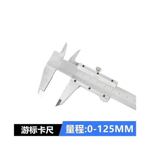 Calibrador Vernier de Acero Inoxidable 0-125mm miniatura 2