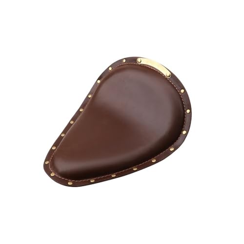 Coussin de selle moto deux places marron et noir pour rouler en duo sur votre Bobber