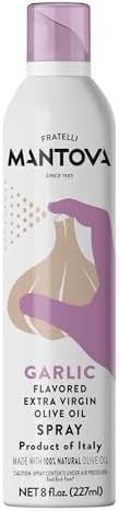 Mantova Garlic Flavored Extra Virgin Olive Oil Spray, 8 Fl Oz
