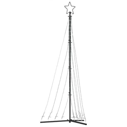 Árbol de Navidad LED elegante de 250 cm y 447 leds cálidos para entrada 4