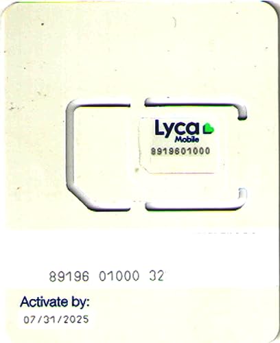 Lyca LycaMobile USA SIM Unlimited Calling to India/USA + 9 GB Data (90 Days Validity)