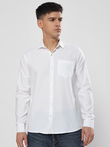 Image of Men's Polycotton Solid Shirt Pack of 3 | Regular Fit Full Sleeve Casual & Formal Wear Shirt Combo for Men | Soft & Durable Shirts