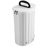 SYCFQX Foldable Travel Golf Bag Cover, Portable Golf Travel Bags for Airlines, Hard Case Top 1680D Protect The Club(White)