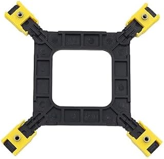 AM4 Backplane Soporte de disipador de calor de CPU placa base ventilador de CPU placa de montaje para AM4 AMD Socket para escritorio (1 juego, plástico amarillo Intel1366/1155/1150/775)