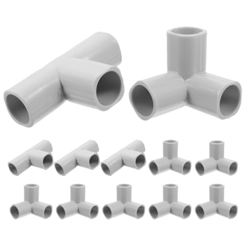 YARNOW Conectores para Tubería de Parque Infantil 12 Piezas (8 Triángulos 4 en T) Pe Interior 22 Mm, Accesorios Reparación Vallas Bebés para Uso Doméstico Seguro y Versátil