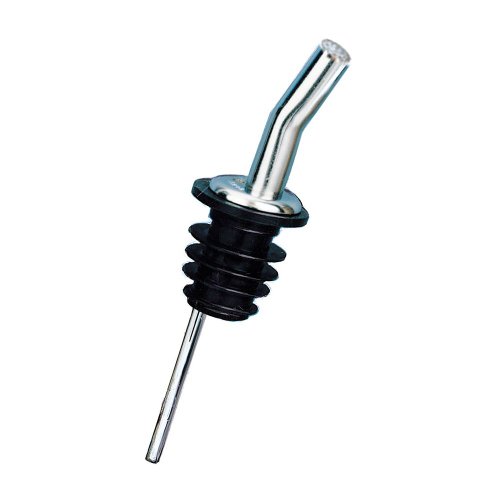 Spill-Stop Chrome Metal Pourer with Screen - Dozen