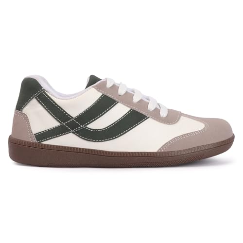 Image of PrasKing Women's Sneakers | Cushioned Non-Slip Grip Sole| Trendy & Stylish Modern Sneakers | Everyday Wear for Walking, College & Outings