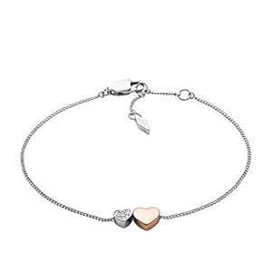 Fossil-Womens-Stainless-Steel-Silver-Tone-Chain-Bracelet Fossil Women's Silver-Tone Bracelet, Color: Silver (Model: JF03095998)