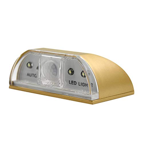 Preisvergleich Produktbild Barlingrock Intelligenter Sensor Licht Türschloss Schrank Schlüssel Induktion Kleines Nachtlicht Sensor Lampe für Zuhause, Küche, Flur, Schrank, Schrank, Treppe (Gold, Weiß)