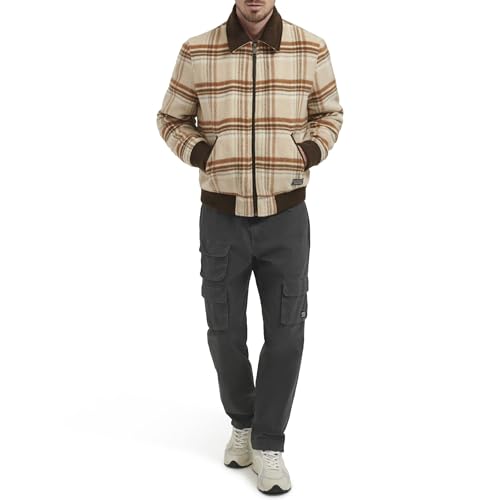 Image of Levi's Men's Mixed Media Western Plaid Bomber Jacket