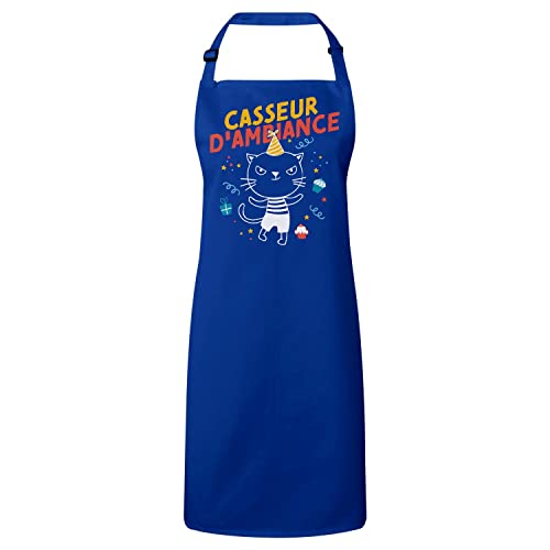 Tablier cuisine chat original cadeau homme femme tablier bavette dessin