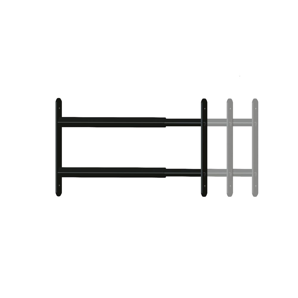 GRILLE DE DEFENSE EXTENSIBLE 2 barreaux 48 à 90cm noir