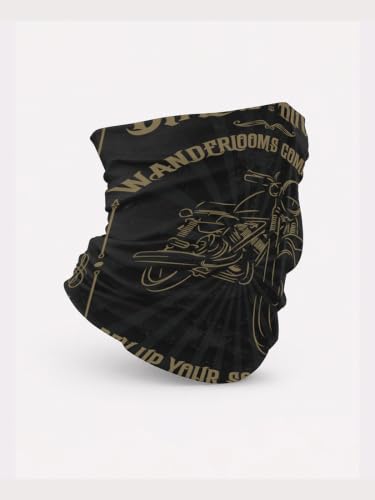 Image of WANDERLOOMS Polygiene Odour-Free UV Protection Unisex Bandana for Men Hair | Antibacterial & Breathable Bandana for Men Bike |Multipurpose Face Mask, Neck Gaiter & Lightweight Headwrap