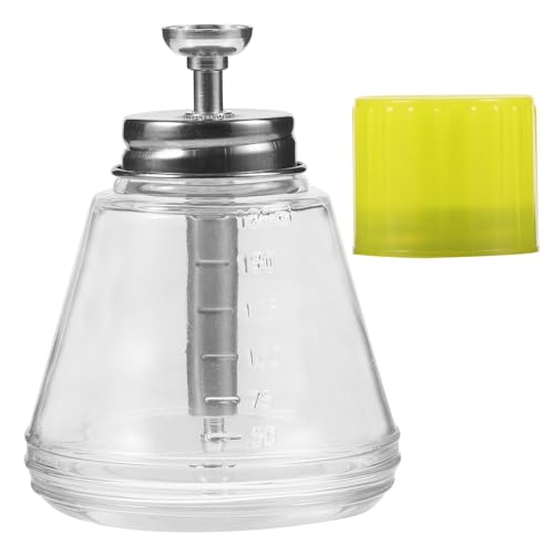 CLISPEED Leere Glas pumpflasche Transparente Glasflasche mit Langlebiger Pumpe Korrosionsbeständig Auslaufsicher für Nagellackentferner und Flüssigkeiten für Profi und Zuhause
