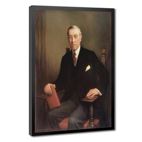 Portrait Woodrow Wilson affiche sur toile cadeau idéal pour historien