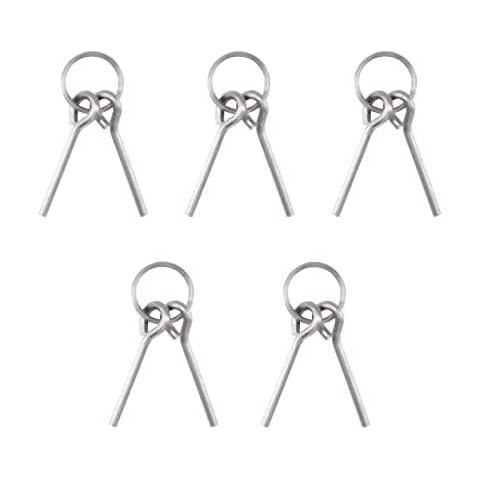 BRILLIANCE4U Tent Pin & Ring Replacement, Tent Pole Connectors, Aluminum Tent Pole Rings, Tent Pole Accessories 5 Pack Cover