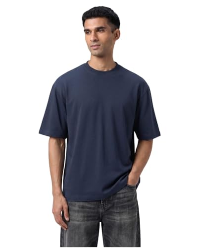 Image of Wellbi Bamboo Oversized Half Sleeve T-Shirt for Men | Naturally Antibacterial & Eco-Friendly | Breathable Organic Bamboo Cotton Blend | Moisture-Wicking Sustainable Wear