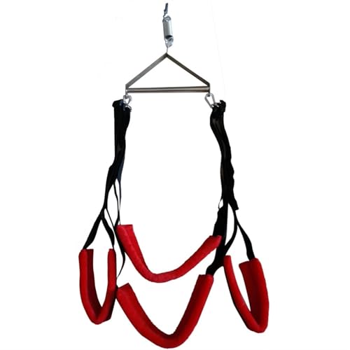 Columpio sexual con correa ajustable for puerta colgante, juego de bondage BDSM for adultos, juego de columpio for mujeres(Tripod n Red Swing)