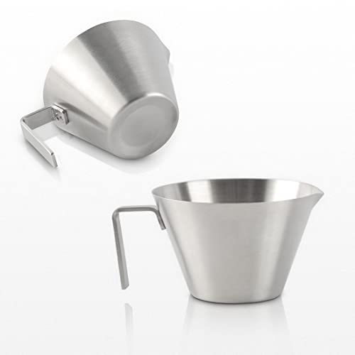Espresso Measuring Cup Stainless Steel - Set Of 2Pcs Espresso Shot Cups With Handle And Spout Coffee Milk Frothing Pitcher Cup #TOP10