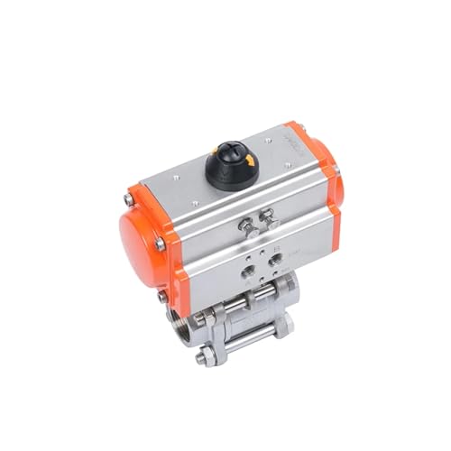 Vanne à bille pneumatique DN20 inox 304 double effet haute température - 4